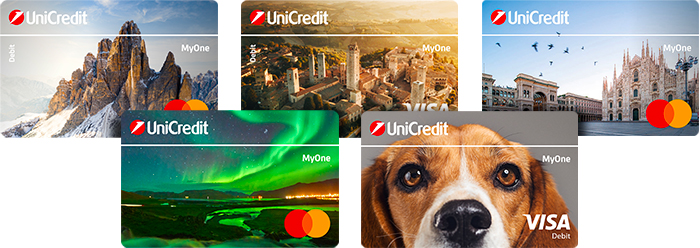 set di immagini rappresentanti alcune possibilie carte personalizzate