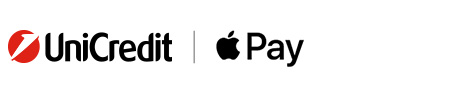 Logo UniCredit e logo Apple Pay